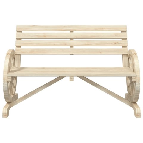 2-osobowa ławka ogrodowa Adirondack, lite drewno jodłowe