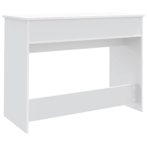 Toaletka z lustrem, biała, 100x45x76 cm