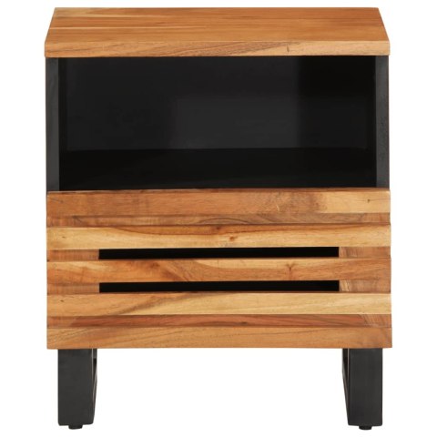 Szafki nocne, 2 szt., 40x34x46 cm, lite drewno akacjowe