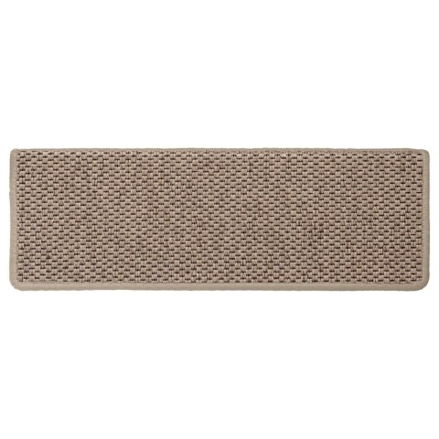 Samoprzylepne nakładki na schody, 15 szt., 65x21x4 cm, piaskowe