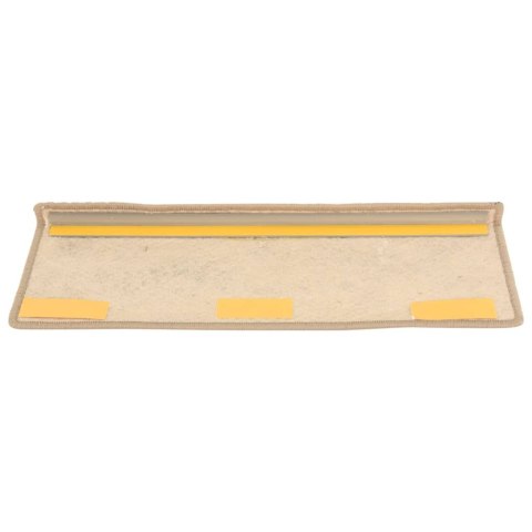 Samoprzylepne nakładki na schody, 15 szt., 65x21x4 cm, piaskowe
