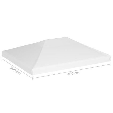 Zadaszenie altany ogrodowej, 270 g/m², 4x3 m, białe