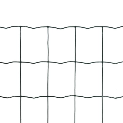 Euro ogrodzenie, stalowe, 10 x 1,2 m, zielone