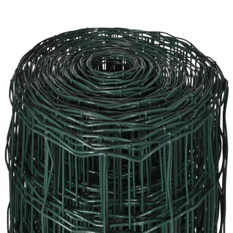 Euro ogrodzenie, stalowe, 25 x 0,8 m, zielone
