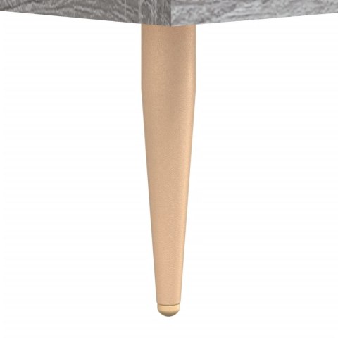 Regał szary dąb sonoma 69,5x32,5x180 cm materiał drewnopochodny