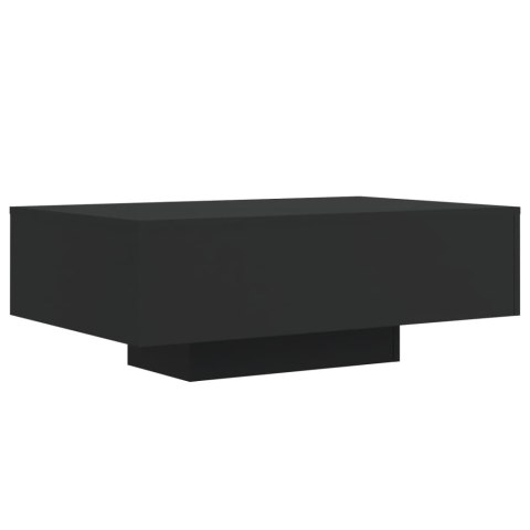 Stolik kawowy z oświetleniem LED, czarny, 85x55x31 cm