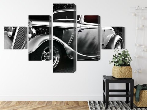 Obraz Wieloczęściowy Samochód Hot Rod W Stylu Vintage