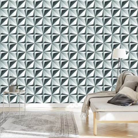 Tapeta Optyczna 3D, Figury Geometryczne, Do Salonu