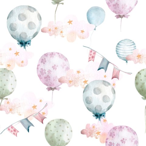 Tapeta Balony W Delikatnych Kolorach