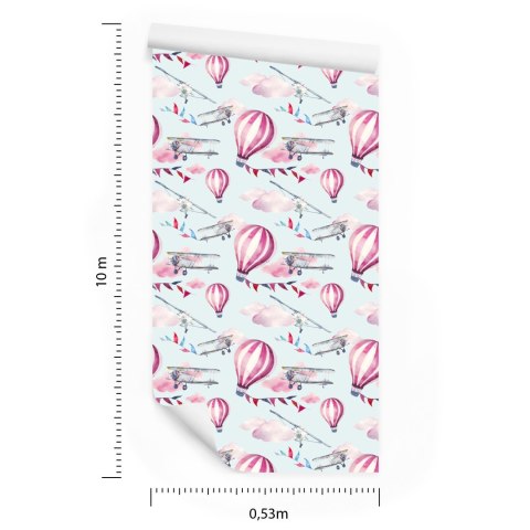 Tapeta Balony Wśród Samolotów