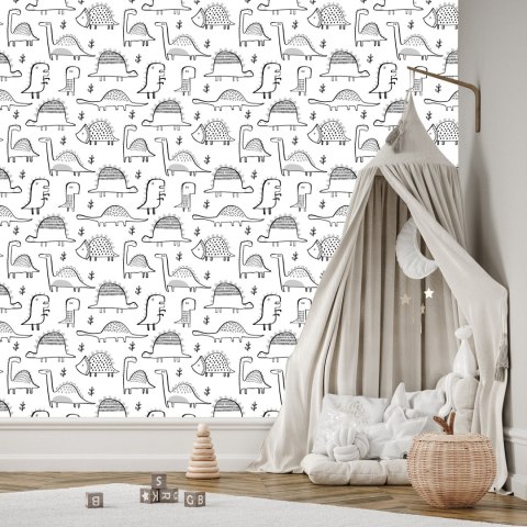Tapeta Do Pokoju Dziecka, Dinozaury Rośliny Natura