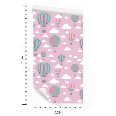 Tapeta Kolorowe Balony W Chmurach