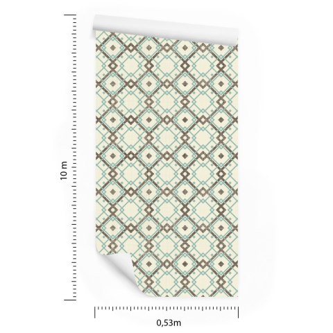 Tapeta Geometryczny Wzór W Stylu Retro