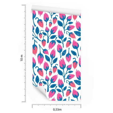 Tapeta Kwiaty W Stylu Retro