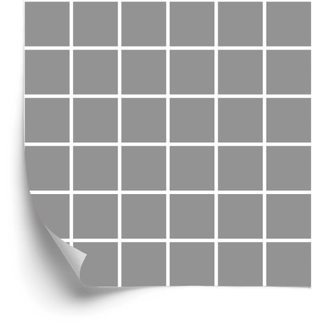 Tapeta Nowoczesna Minimalistyczna Szaro - Biała Krata