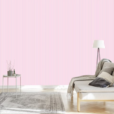 Tapeta 3D W Klasyczne, Pionowe Paski, Do Salonu