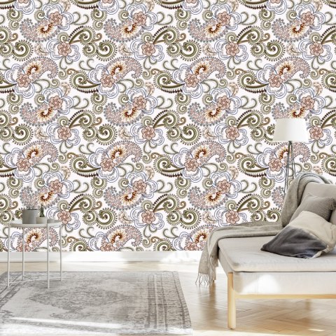 Tapeta Kolorowy Wzór Paisley