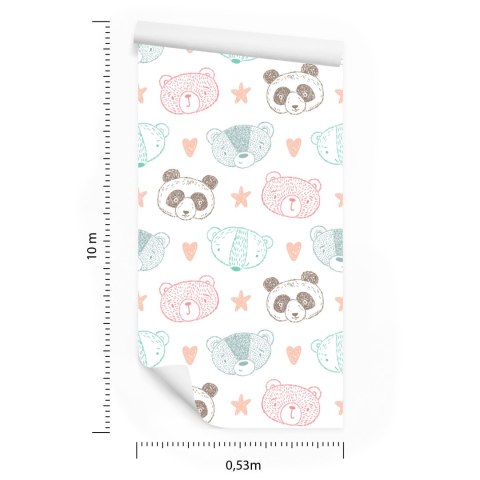 Tapeta Misie Panda Niedźwiadki