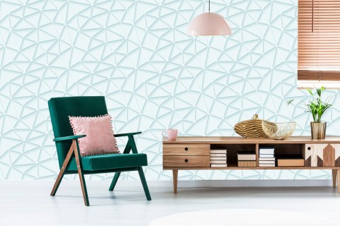 Tapeta Nowoczesna, Geometryczna, 3D, Do Salonu
