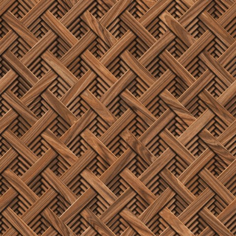 Tapeta Drewniany Wzór Geometryczny 3D