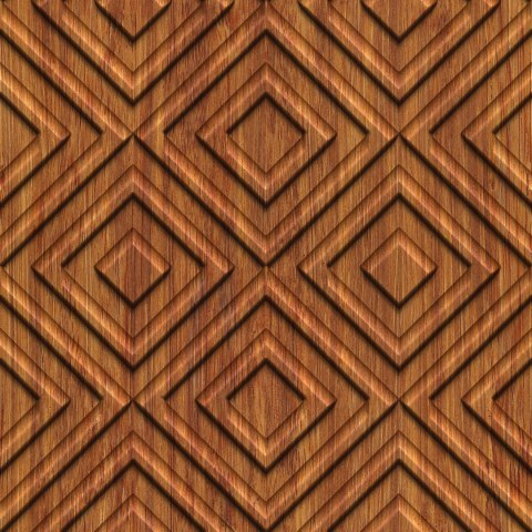Tapeta Drewniany Wzór Geometryczny Retro