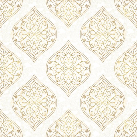 Tapeta Retro - Ornamenty W Stylu Wschodnim