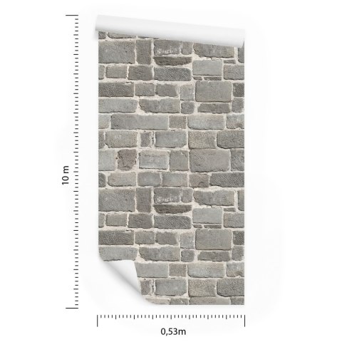 Tapeta Szary Ceglany Mur