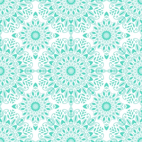 Tapeta Piękna Turkusowa Mandala