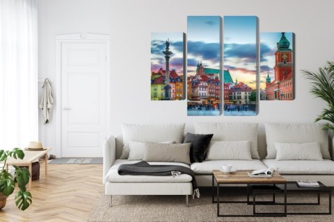 Obraz Wieloczęściowy Panorama Zamku Królewskiego W Warszawie