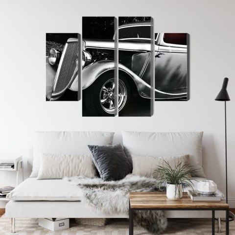 Obraz Wieloczęściowy Samochód Hot Rod W Stylu Vintage