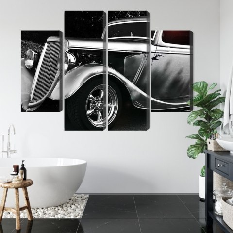 Obraz Wieloczęściowy Samochód Hot Rod W Stylu Vintage