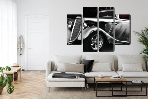Obraz Wieloczęściowy Samochód Hot Rod W Stylu Vintage