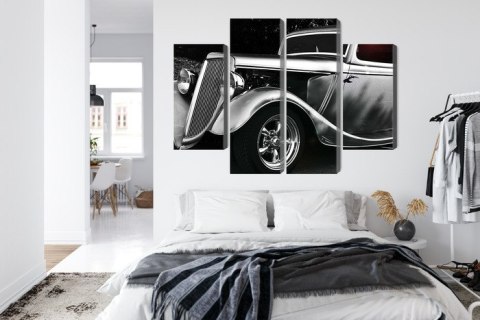 Obraz Wieloczęściowy Samochód Hot Rod W Stylu Vintage