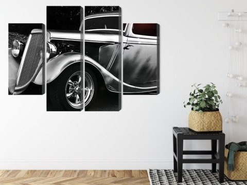 Obraz Wieloczęściowy Samochód Hot Rod W Stylu Vintage