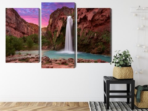 Obraz Wieloczęściowy Wodospady W Havasupai