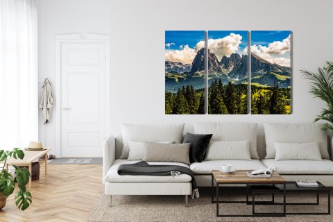 Obraz Wieloczęściowy Widok Włoskich Dolomitów 3D