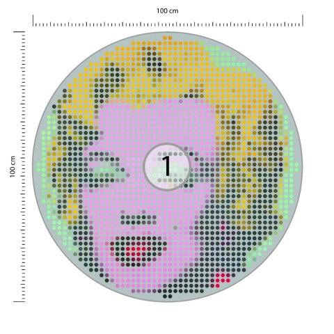 Fototapeta Okrągła Ikona Marilyn