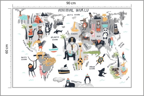 Fototapeta Mapa Dla Dzieci