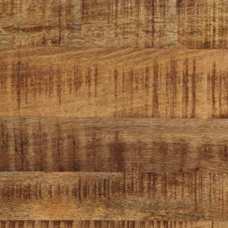 Stolik kawowy, surowe drewno mango i stal, 110 cm