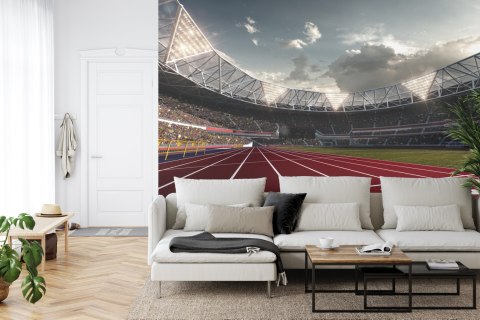 Fototapeta Miejsca Startowe Do Biegu Na Stadionie