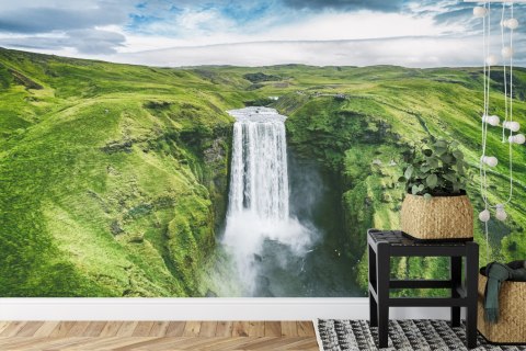 Fototapeta Widok Z Lotu Ptaka Na Wodospad 3D