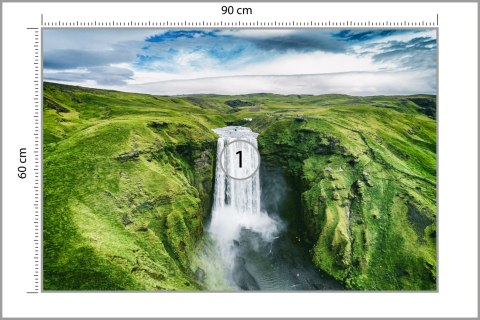 Fototapeta Widok Z Lotu Ptaka Na Wodospad 3D