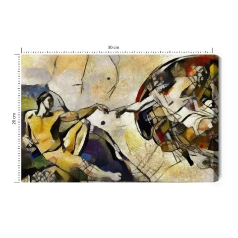 Obraz Na Płótnie Stworzenie Adama Na Styl Pablo Picasso