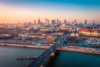 Obraz Na Płótnie Warszawa O Świcie