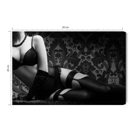 Obraz Na Płótnie Kobieta W Zmysłowej Bliźnie Vintage