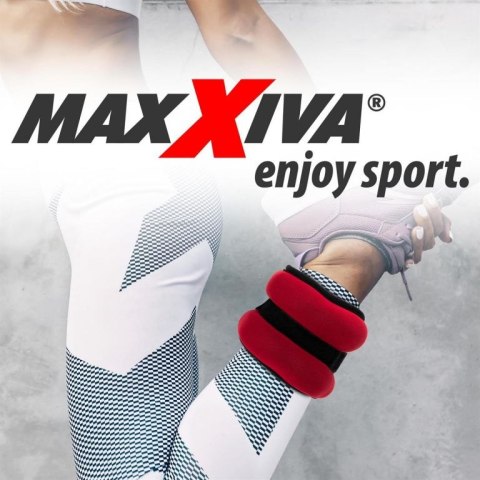 MAXXIVA Mankiety obciążające 2 x 1,5 kg, czerwone