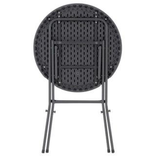 Składany wysoki stolik - szary 110 cm
