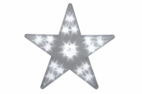 Gwiazda świąteczna 20 LED 3D biała