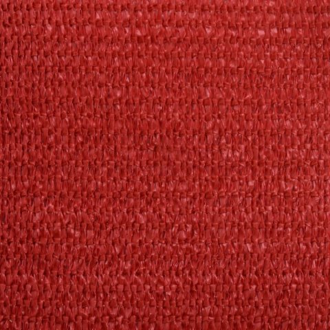 Żagiel przeciwsłoneczny, 160 g/m², czerwony, 3/4x2 m, HDPE