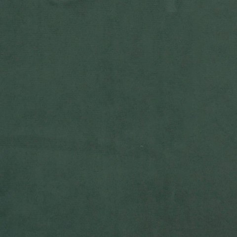 Rama łóżka z zagłówkiem, ciemnozielona, 90x200 cm, aksamitna